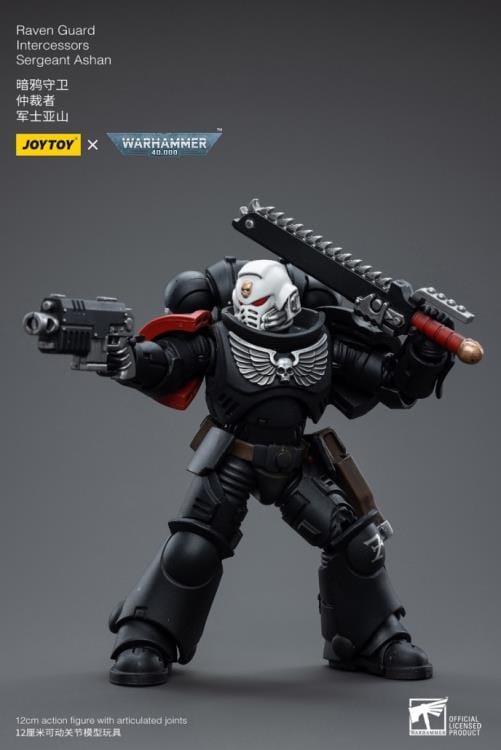 Warhammer 40K Raven Guard Intercessors Sergeant Ashan 1/18 Scale Figure - Image 5