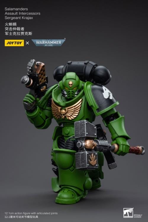Warhammer 40K Salamanders Assault Intercessors Sergeant Krajax 1/18 Scale Figure - Image 10
