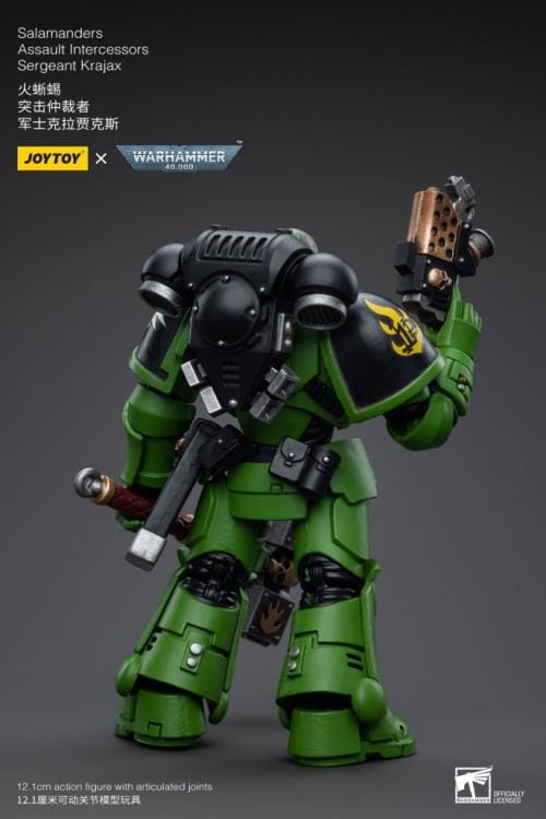Warhammer 40K Salamanders Assault Intercessors Sergeant Krajax 1/18 Scale Figure - Image 3