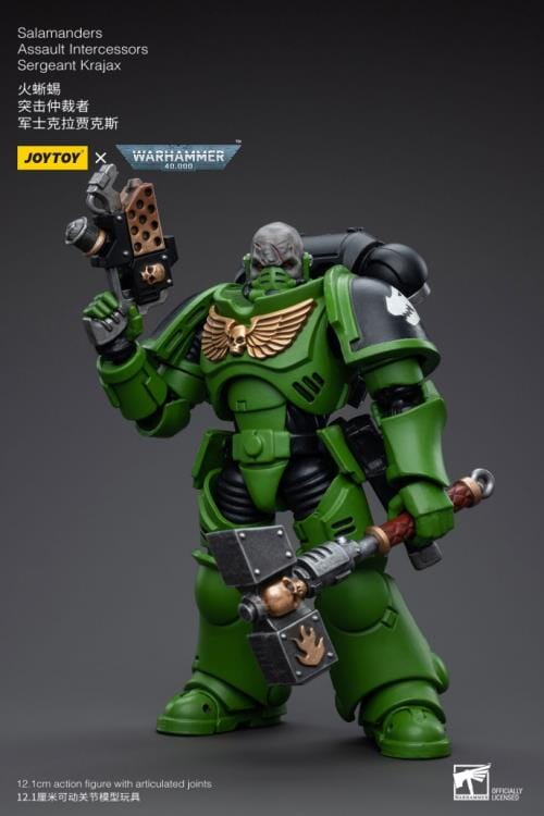 Warhammer 40K Salamanders Assault Intercessors Sergeant Krajax 1/18 Scale Figure - Image 5