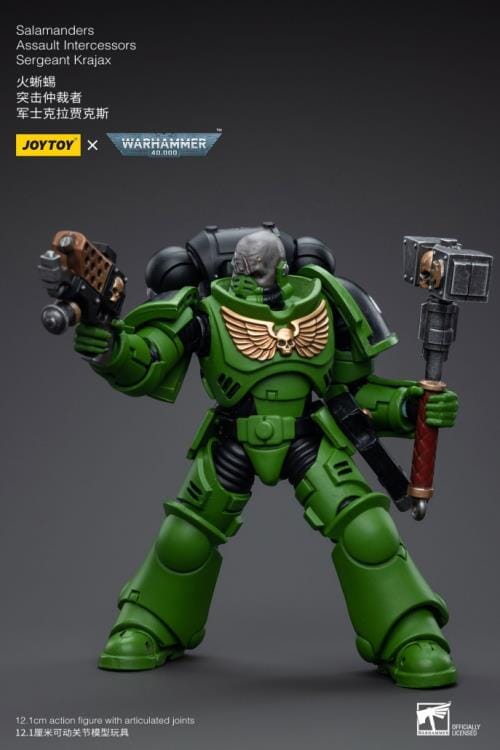 Warhammer 40K Salamanders Assault Intercessors Sergeant Krajax 1/18 Scale Figure - Image 6