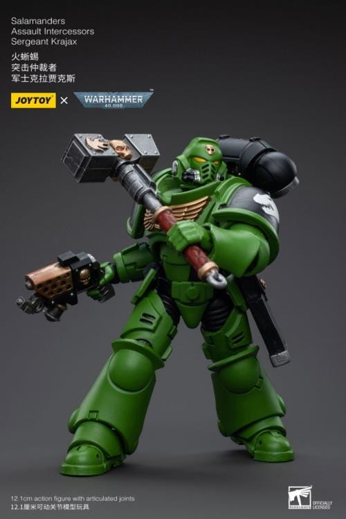 Warhammer 40K Salamanders Assault Intercessors Sergeant Krajax 1/18 Scale Figure - Image 7