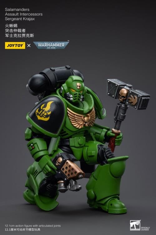 Warhammer 40K Salamanders Assault Intercessors Sergeant Krajax 1/18 Scale Figure - Image 9