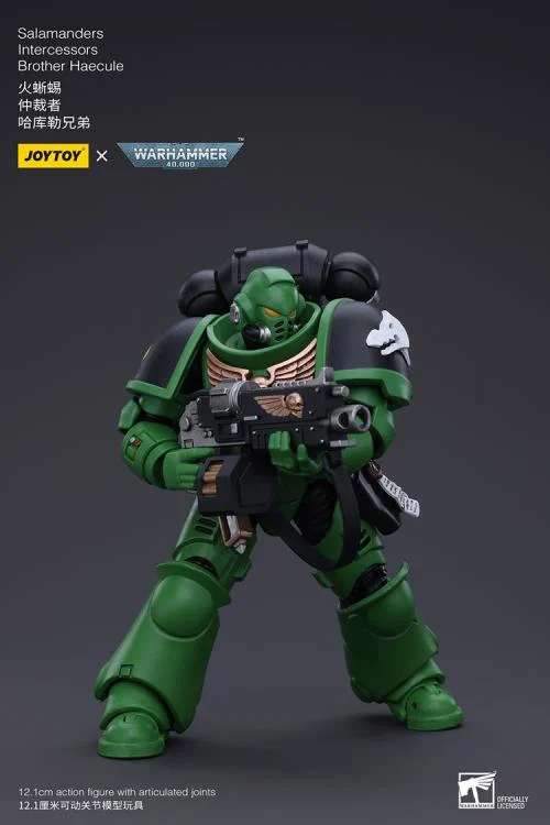 Warhammer 40k Salamanders Intercessors Brother Haecule 1/18 Scale Action Figure - Image 5