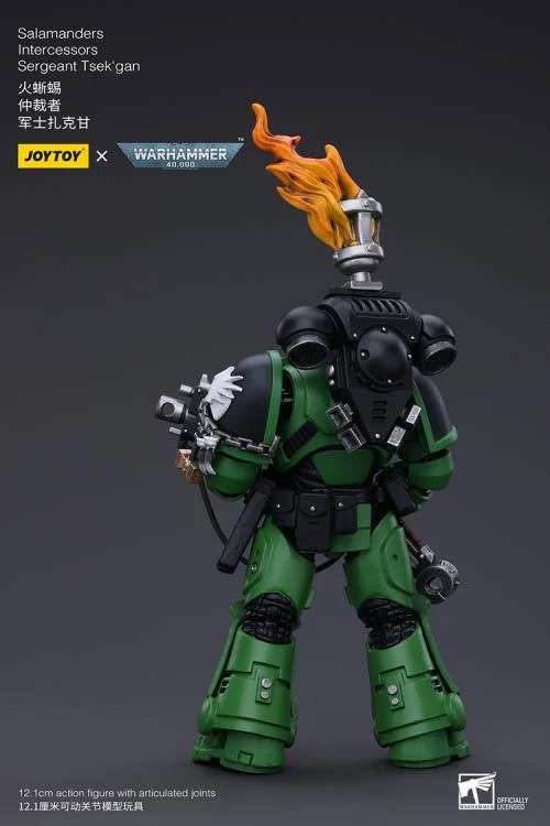 Warhammer 40k Salamanders Intercessors Segeant Tsek'gan 1/18 Scale Action Figure - Image 4