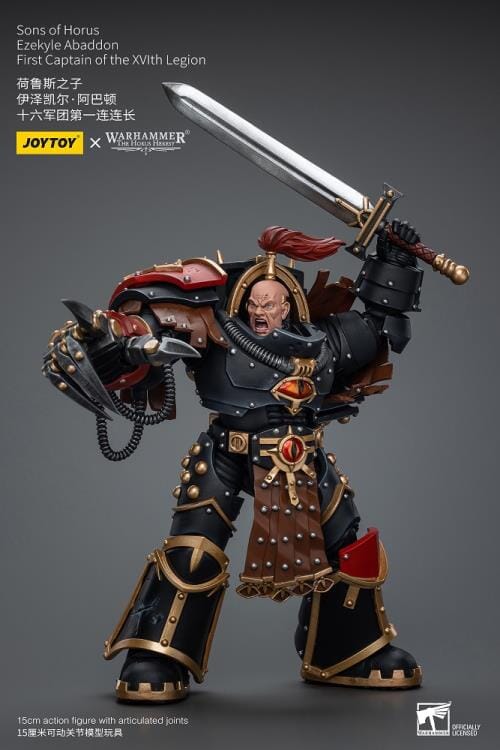 Warhammer 40K Sons of Horus Ezekyle Abaddon, First Captain of the XVLth Legion 1/18 Scale Action Figure - Image 6