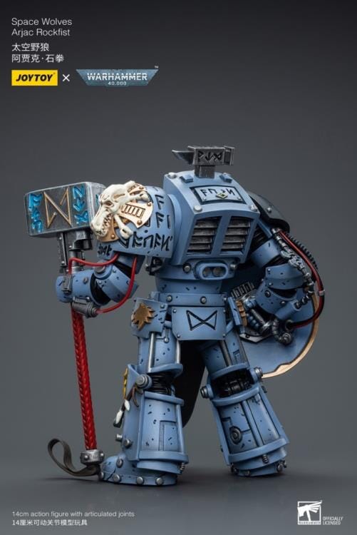 Warhammer 40K Space Wolves Arjac Rockfist 1/18 Scale Figure - Image 15