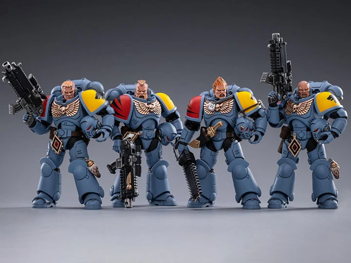 Warhammer 40K Space Wolves Battle Pack Box of 4 1/18 Scale Figures