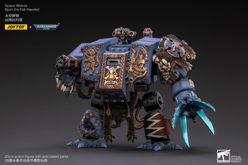 Warhammer 40k Space Wolves Bjorn the Fell-Handed 1/18 Scale Action Figure (Reissue) - Image 2