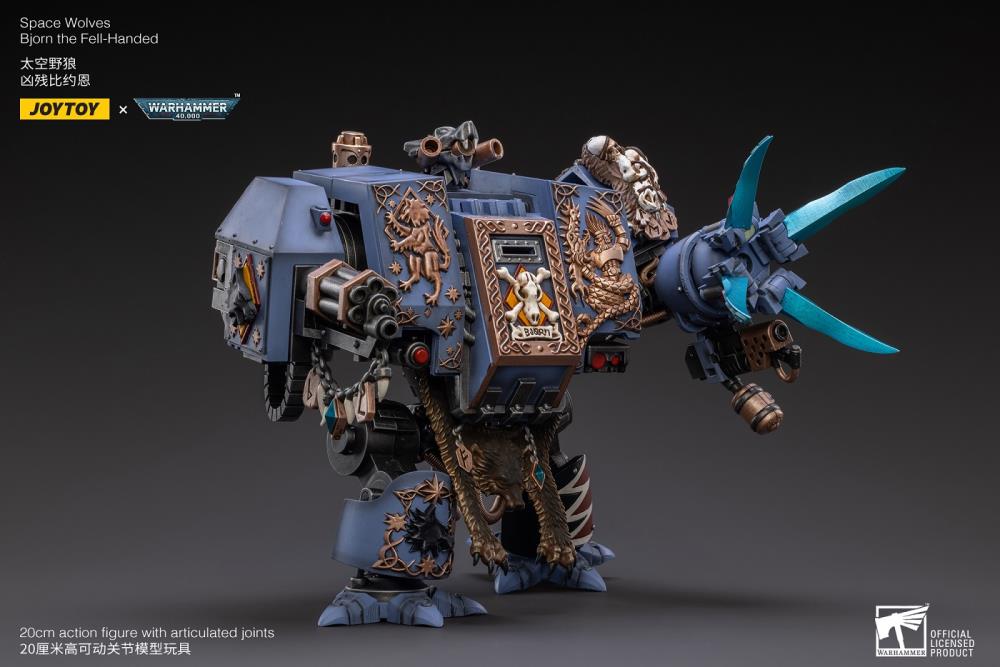 Warhammer 40k Space Wolves Bjorn the Fell-Handed 1/18 Scale Action Figure (Reissue) - Image 8
