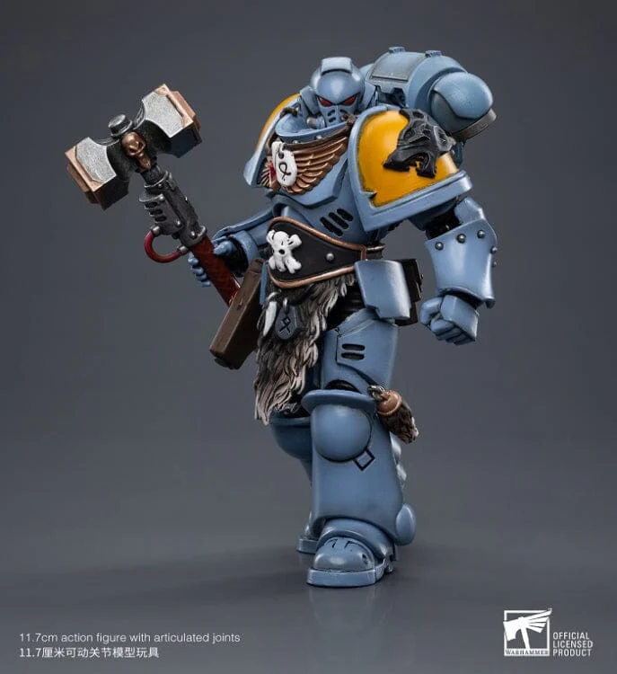 Warhammer 40K Space Wolves Claw Pack Sigyrr Stoneshield 1/18 Scale Figure (Reissue) - Image 11
