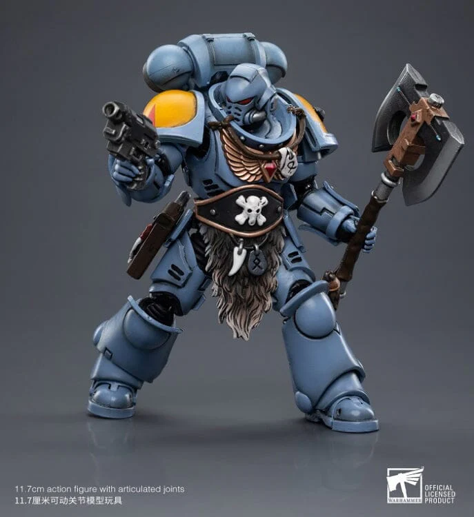 Warhammer 40K Space Wolves Claw Pack Sigyrr Stoneshield 1/18 Scale Figure (Reissue) - Image 9