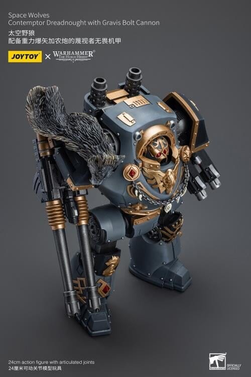 Warhammer 40K Space Wolves Contemptor Dreadnought with Gravis Bolt Cannon 1/18 Scale Action Figure - Image 14