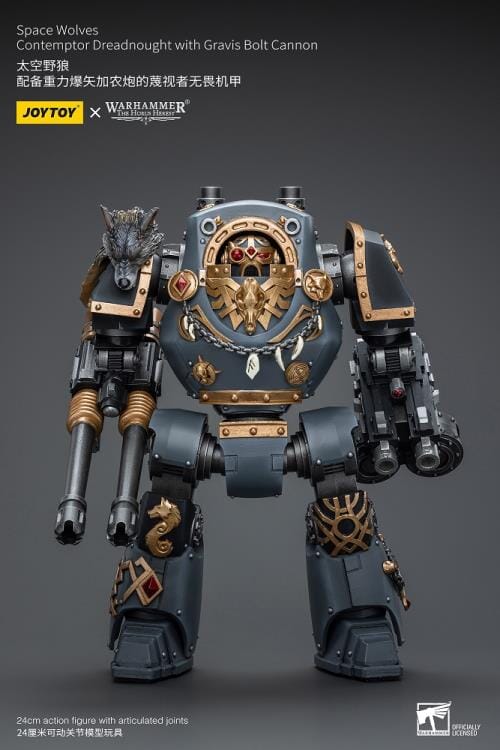 Warhammer 40K Space Wolves Contemptor Dreadnought with Gravis Bolt Cannon 1/18 Scale Action Figure - Image 2