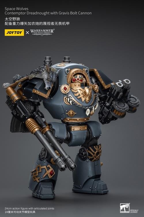 Warhammer 40K Space Wolves Contemptor Dreadnought with Gravis Bolt Cannon 1/18 Scale Action Figure - Image 3