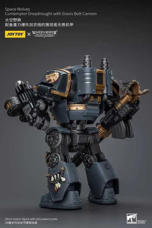 Warhammer 40K Space Wolves Contemptor Dreadnought with Gravis Bolt Cannon 1/18 Scale Action Figure - Image 4