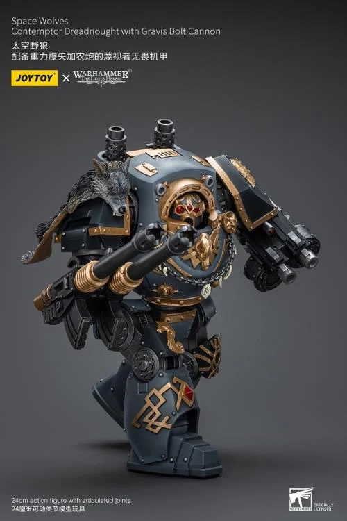 Warhammer 40K Space Wolves Contemptor Dreadnought with Gravis Bolt Cannon 1/18 Scale Action Figure - Image 9