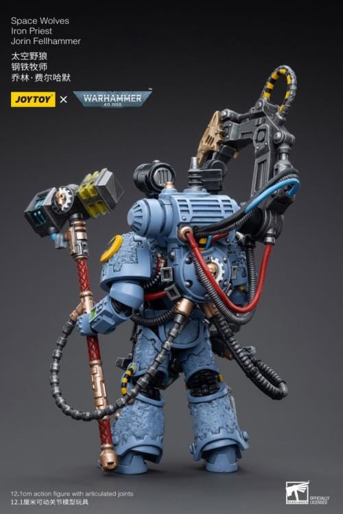 Warhammer 40K Space Wolves Iron Priest Jorin Fellhammer 1/18 Scale Figure - Image 3