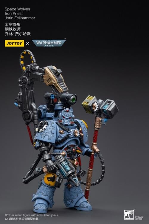 Warhammer 40K Space Wolves Iron Priest Jorin Fellhammer 1/18 Scale Figure - Image 5