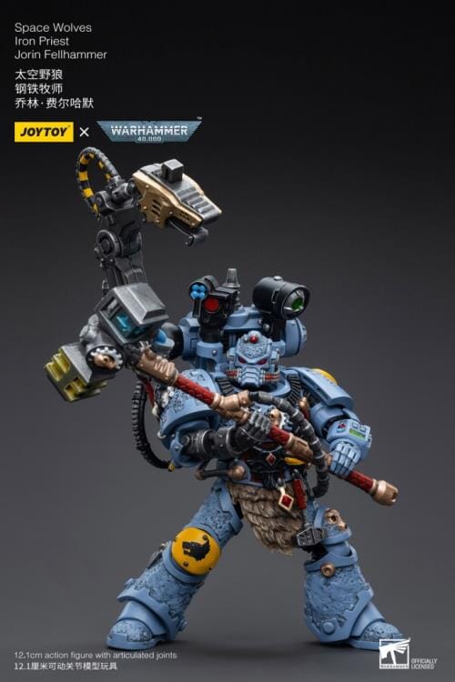 Warhammer 40K Space Wolves Iron Priest Jorin Fellhammer 1/18 Scale Figure - Image 7