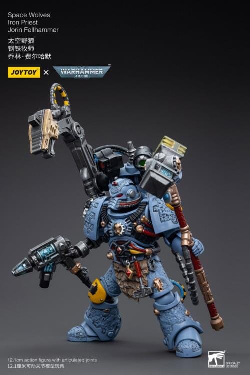 Warhammer 40K Space Wolves Iron Priest Jorin Fellhammer 1/18 Scale Figure - Image 8