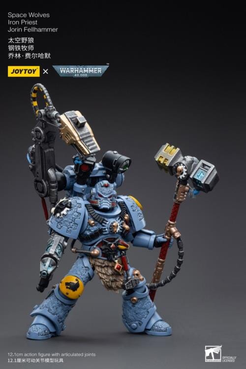 Warhammer 40K Space Wolves Iron Priest Jorin Fellhammer 1/18 Scale Figure - Image 9