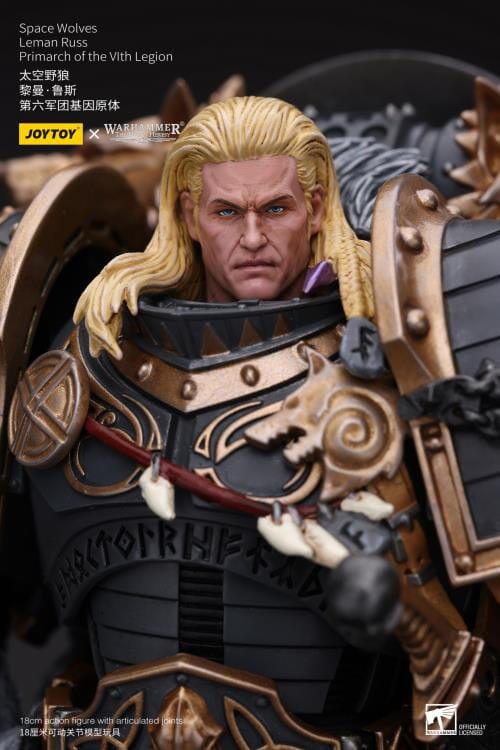Warhammer 40K Space Wolves Leman Russ, Primarch of the VIth Legion 1/18 Scale Action Figure - Image 7