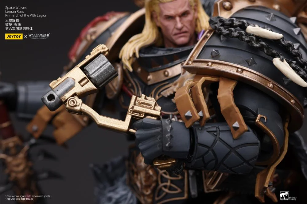 Warhammer 40K Space Wolves Leman Russ, Primarch of the VIth Legion 1/18 Scale Action Figure - Image 9