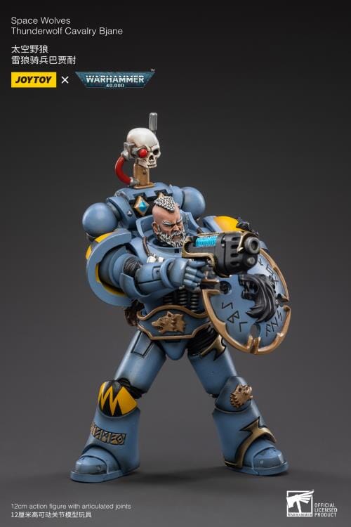 Warhammer 40K Space Wolves Thunderwolf Cavalry Bjane 1/18 Scale Figure (Reissue) - Image 4