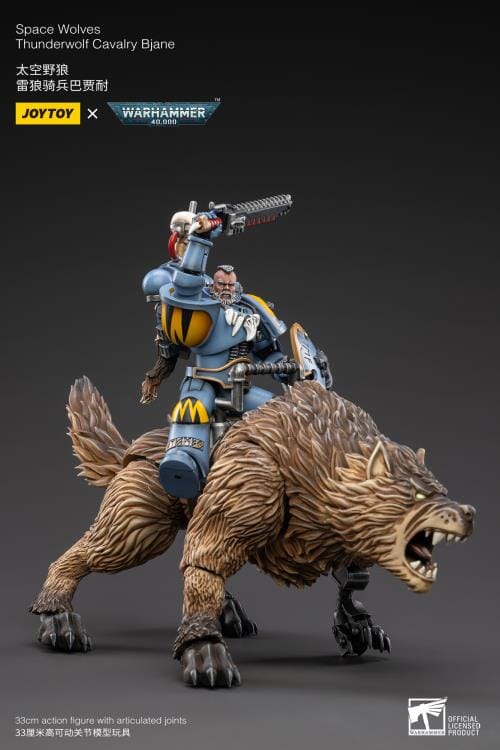 Warhammer 40K Space Wolves Thunderwolf Cavalry Bjane 1/18 Scale Figure (Reissue) - Image 7