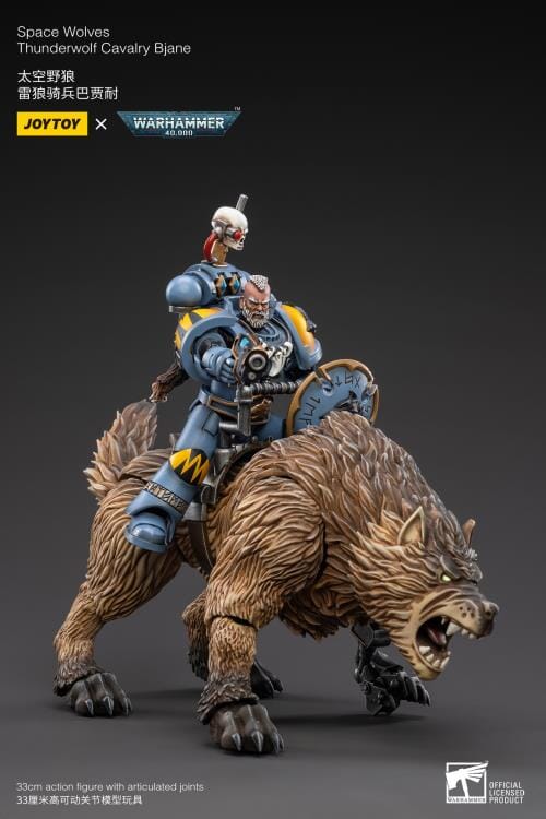 Warhammer 40K Space Wolves Thunderwolf Cavalry Bjane 1/18 Scale Figure (Reissue) - Image 9