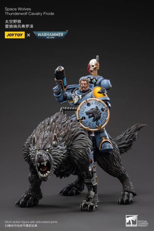 Warhammer 40K Space Wolves Thunderwolf Cavalry Frode 1/18 Scale Figure (Reissue) - Image 10