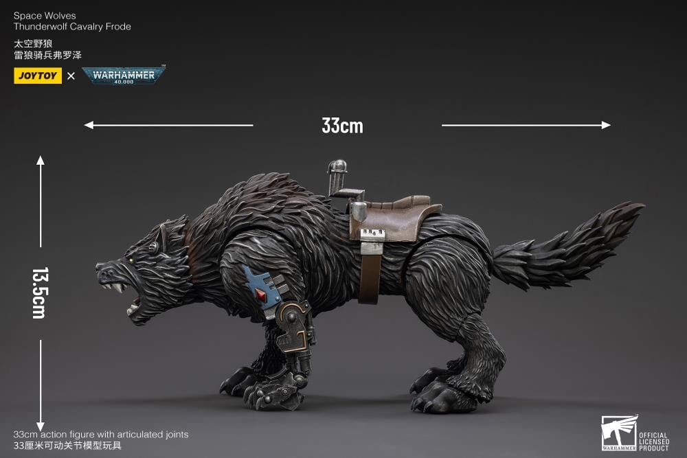 Warhammer 40K Space Wolves Thunderwolf Cavalry Frode 1/18 Scale Figure (Reissue) - Image 11