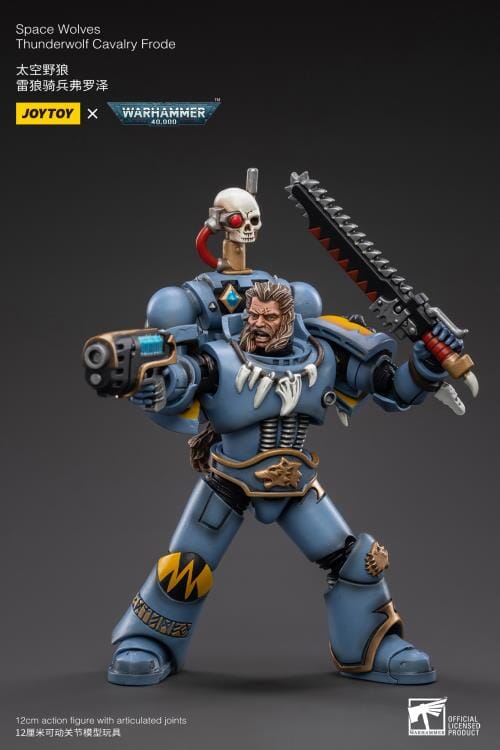 Warhammer 40K Space Wolves Thunderwolf Cavalry Frode 1/18 Scale Figure (Reissue) - Image 4