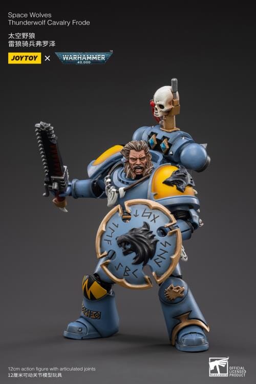 Warhammer 40K Space Wolves Thunderwolf Cavalry Frode 1/18 Scale Figure (Reissue) - Image 5