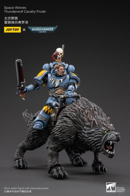 Warhammer 40K Space Wolves Thunderwolf Cavalry Frode 1/18 Scale Figure (Reissue) - Image 6