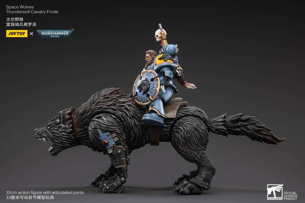 Warhammer 40K Space Wolves Thunderwolf Cavalry Frode 1/18 Scale Figure (Reissue) - Image 8
