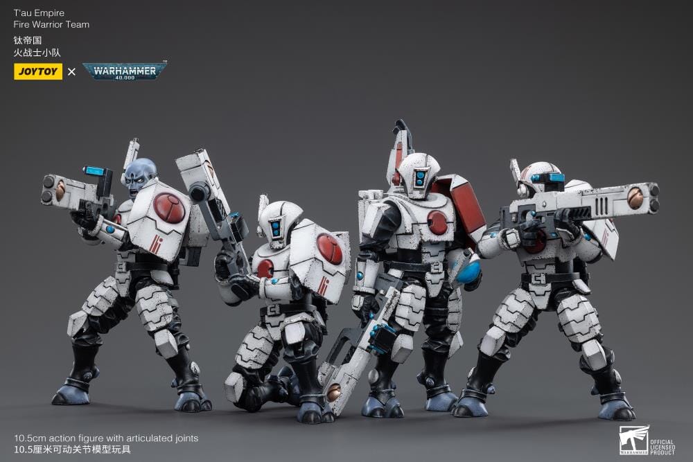 Warhammer 40K T'au Empire Fire Warrior 1/18 Scale Figure Set - Image 4