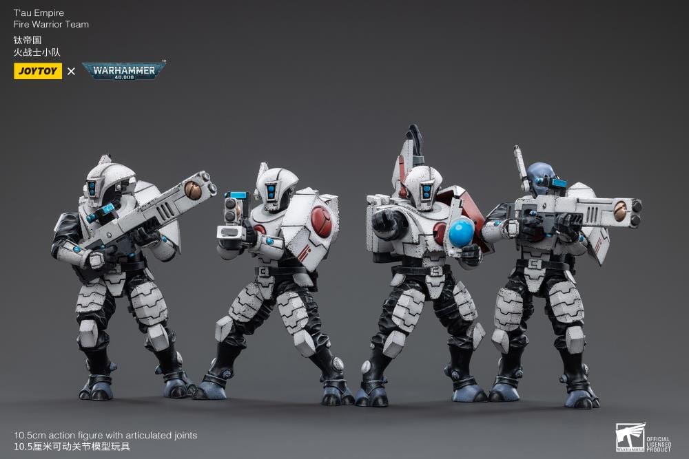 Warhammer 40K T'au Empire Fire Warrior 1/18 Scale Figure Set - Image 5