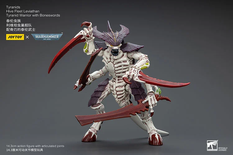 Warhammer 40K Tyranids Hive Fleet Leviathan Tyranid Warrior with Bonesword 1/18 Scale Action Figure - Image 2