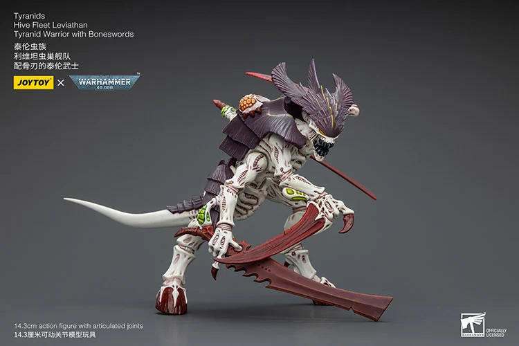 Warhammer 40K Tyranids Hive Fleet Leviathan Tyranid Warrior with Bonesword 1/18 Scale Action Figure - Image 3