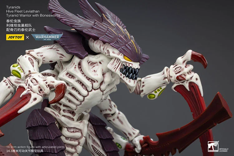 Warhammer 40K Tyranids Hive Fleet Leviathan Tyranid Warrior with Bonesword 1/18 Scale Action Figure - Image 6