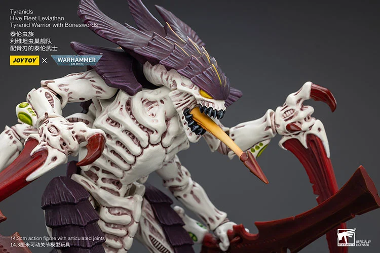 Warhammer 40K Tyranids Hive Fleet Leviathan Tyranid Warrior with Bonesword 1/18 Scale Action Figure - Image 7