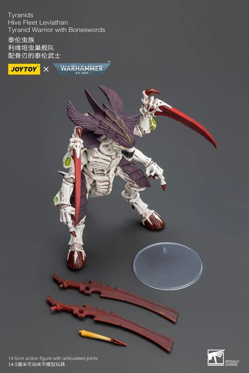 Warhammer 40K Tyranids Hive Fleet Leviathan Tyranid Warrior with Bonesword 1/18 Scale Action Figure - Image 8