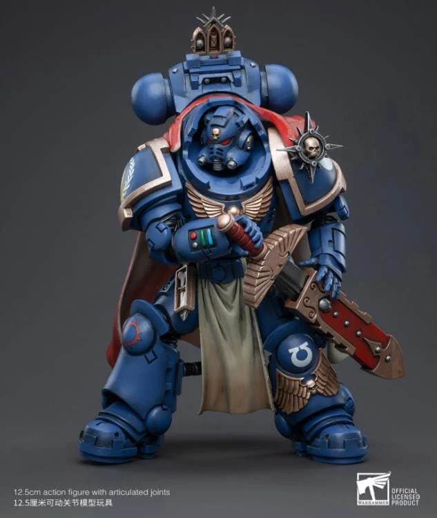 Warhammer 40K Ultramarines Captain with Master-Crafted Heavy Bolt Rifle 1/18 Scale Figure - Image 2