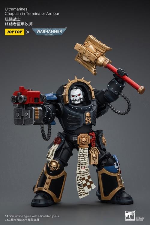 Warhammer 40K Ultramarines Chaplain in Terminator Armor 1/18 Scale Action Figure - Image 10