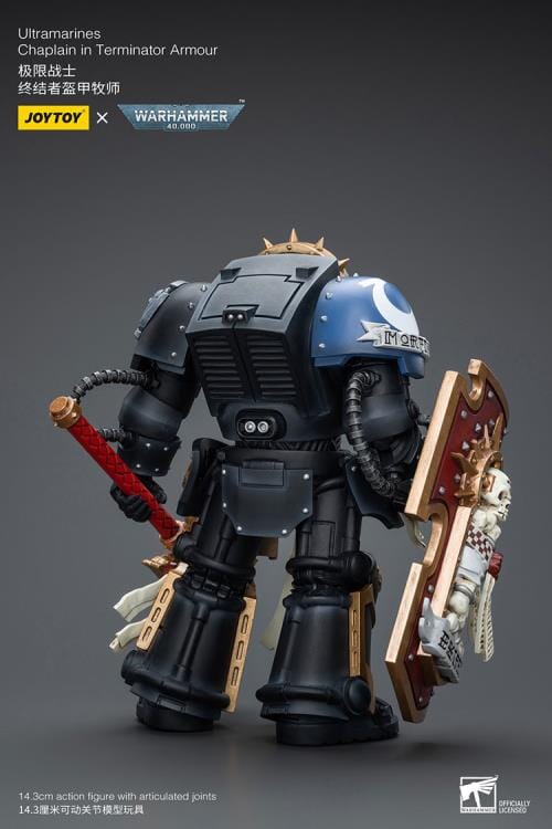Warhammer 40K Ultramarines Chaplain in Terminator Armor 1/18 Scale Action Figure - Image 4