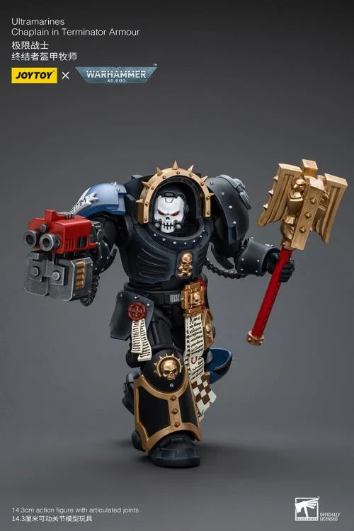 Warhammer 40K Ultramarines Chaplain in Terminator Armor 1/18 Scale Action Figure - Image 8