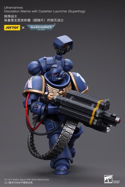 Warhammer 40K Ultramarines Desolation Marine with Castellan Launcher (Superfrag) 1/18 Scale Figure - Image 4