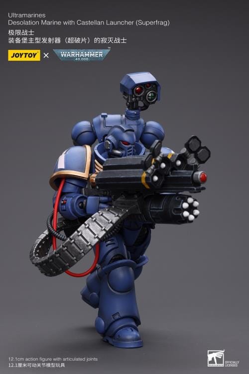 Warhammer 40K Ultramarines Desolation Marine with Castellan Launcher (Superfrag) 1/18 Scale Figure - Image 6